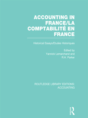 cover image of Accounting in France (RLE Accounting)